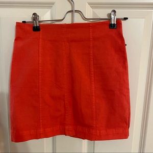 These Three Boutique Orange Skirt